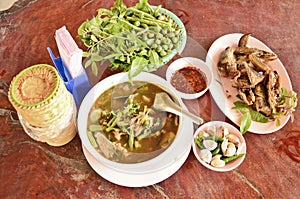 Palatable Thai local food set