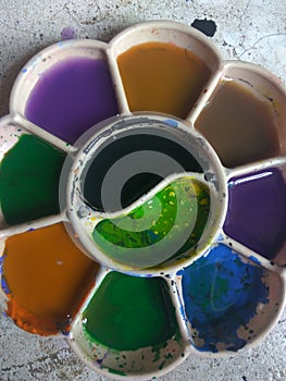 Palatte and abstract colourful colours