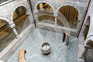 Palau de l'Abadia, is a Gothic building next to the monastic enclosure of Sant Joan de les Abadesses, RipollÃ©s, Spain