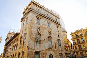 Palau de la Generalitat in Valencia, Spain, is a 15th century gothic palace, currently used as the seat of the regional government photo