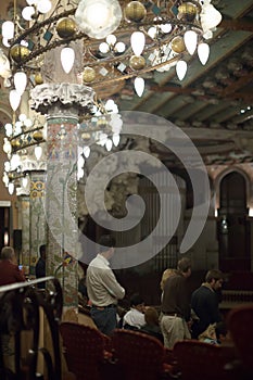 Palau de la Musica Catalana with audience, Spain