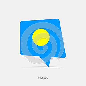 Palau flag bubble chat icon