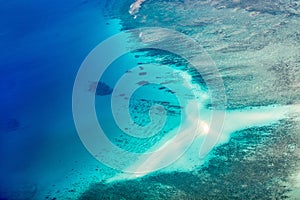 Palau islands from above