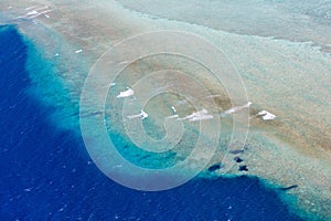 Palau islands from above