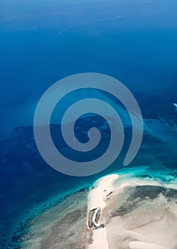 Palau islands from above