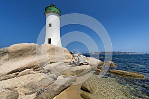 Palau Lighthouse in Sardinia, Italy