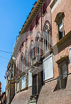 Palazzo Accursio in Bologna, Emilia-Romagna. Italy. photo