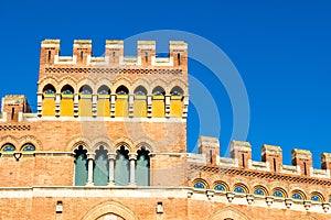 Palazzo Aldobrandeschi 1903 in Piazza Dante in Grosseto, Italy