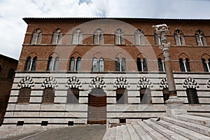 Palazzo Arcivescovile, Episcopal Palace, Siena, Italy