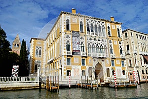 Palazzo Cavalli-Franchetti on the Grand Canal of Venice, Italy photo