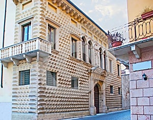 Palazzo dei Diamanti Palazzo Sansebastiani palace in Via Enrico Noris, Verona, Italy