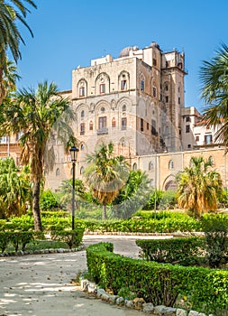 Palazzo dei Normanni Palace of the Normans or Royal Palace of Palermo. Sicily, southern Italy. photo