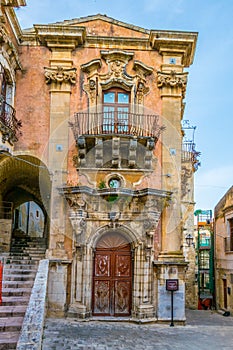 Palazzo della cancelleria in Ragusa, Sicily, Italy photo