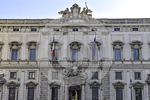 Palazzo della Consulta, seat of the Italian Constitutional Court, Rome, Italy.