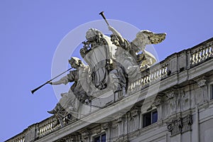 Palazzo della Consulta, seat of the Italian Constitutional Court, Rome, Italy.