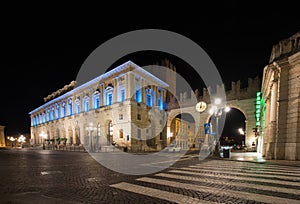 Palazzo della Gran Guardia in Verona, Italy - night shot