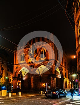 Palazzo della Mercanzia of Bologna, Italy photo