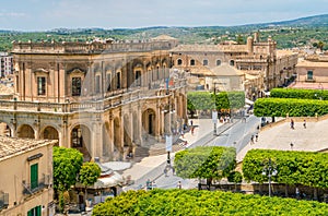 Palazzo Ducezio, seat of the municipality of Noto. Province of Syracuse, Sicily, Italy. photo