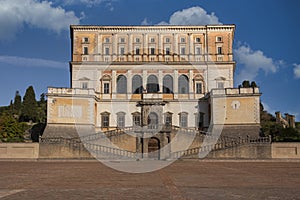 The Palazzo Farnese is a massive Renaissance and Mannerist construction situated directly above the town of Caprarola..