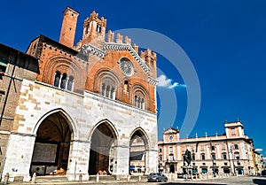 Palazzo Gotico on Piazza Cavalli in Piacenza, Italy