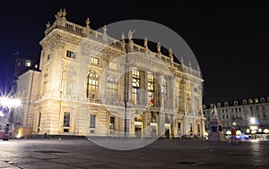 Palazzo Madama in Turin at night