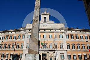 Palazzo Montecitorio is a palace in Rome and the seat of the Italian Chamber of Deputies.