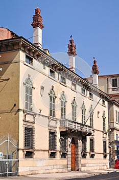 Palazzo Muselli on Corso Cavour, Verona. Italy