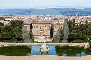 Palazzo Pitti With Florence In The Background photo