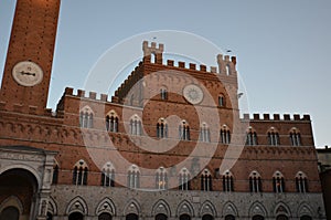 Palazzo Pubblico, Piazza del Campo, landmark, building, historic site, town