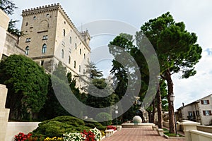 Palazzo Pubblico in Republic of San Marino in autumn