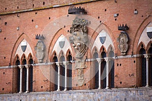 Palazzo Pubblico in Siena, Italy photo