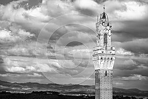 The Palazzo Pubblico, town hall is a palace in Siena, Italy