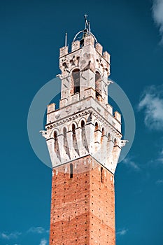 The Palazzo Pubblico, town hall is a palace in Siena, Italy