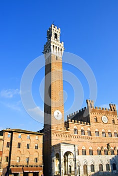 Palazzo Publico in Piazz del Campo, Siena, Italy