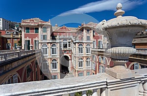 Palazzo Reale in Genoa, Italy. The Royal Palace, in the italian city of Genoa, UNESCO World Heritage Site, Italy. Detail of floor