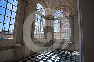 Palazzo Reale in Genoa, Italy, The Royal Palace, in the italian city of Genoa, UNESCO World Heritage Site, Italy. Detail of the m