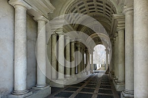 Palazzo Spada Forced perspective gallery by Francesco Borromini