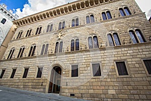 Palazzo Spannocchi on Piazza Salimbeni, Siena, Italy