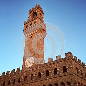 Palazzo Vecchio Arnolfo Tower in Florence photo