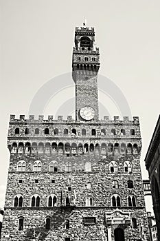 Palazzo Vecchio, Florence, Italy, colorless