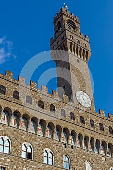 Palazzo Vecchio overlooks Piazza della Signoria