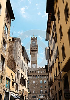 Palazzo Vecchio in Piazza della Signoria in Florence, Italy