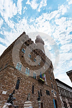 Palazzo Vecchio in Piazza della Signoria in Florence, Italy