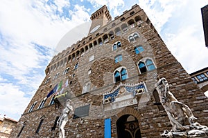 Palazzo Vecchio in Piazza della Signoria in Florence, Italy