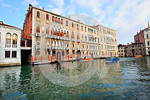 Palazzos (palaces) on Grand Canal in Venice photo
