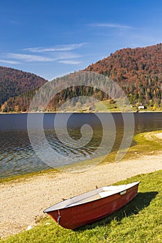 Palcmanska Masa lake near Dedinky, National Park Slovensky Raj, Slovakia