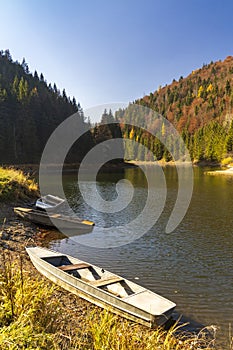 Palcmanska Masa lake near Dedinky, National Park Slovensky Raj, Slovakia