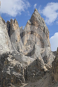 Pale di San Martino range during summer