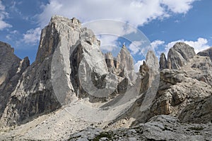 Pale di San Martino range during summer