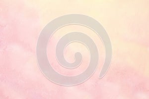 Pale light purple pink rose peach yellow vanilla white abstract watercolor. Art background. Color gradient. Pastel.